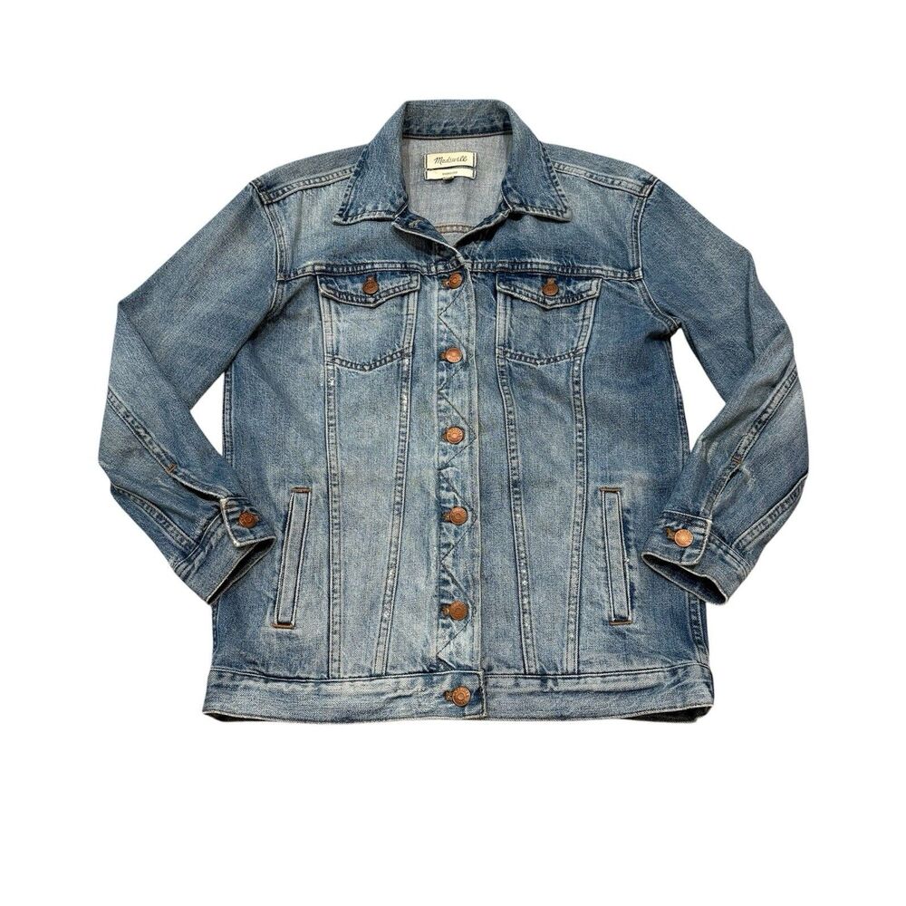 Madewell Oversized Denim Jean Jacket Wortham Wash Size XS